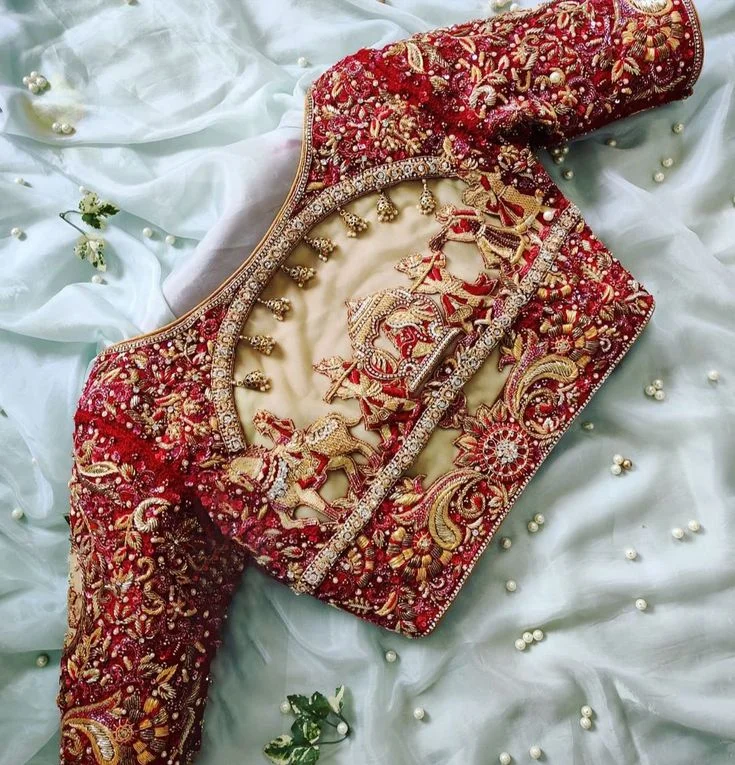 Zardosi weddding blouse designs