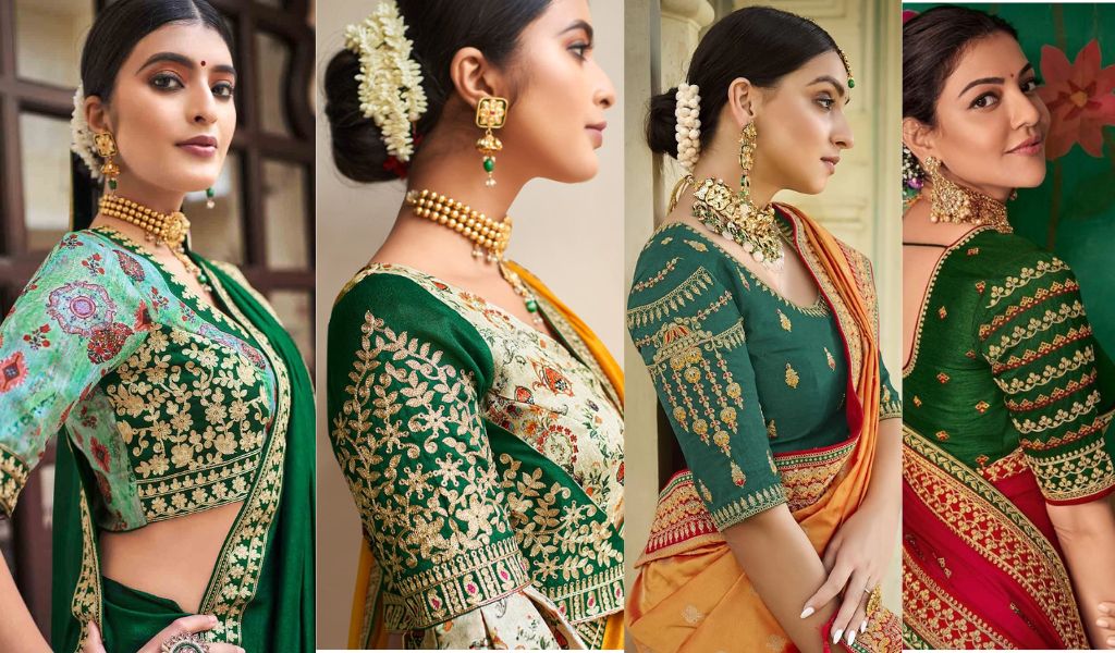 Plain saree with Designer blouse , Simple Plain saree with Designer blouse , Latest Plain saree with Designer blouse