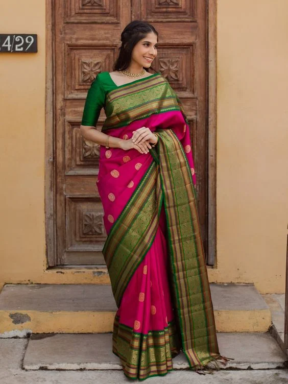 Kanchipuram silk saree ,  festive wear for women