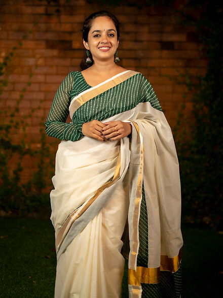 Full Sleeve Blouse Designs for Kerala Saree