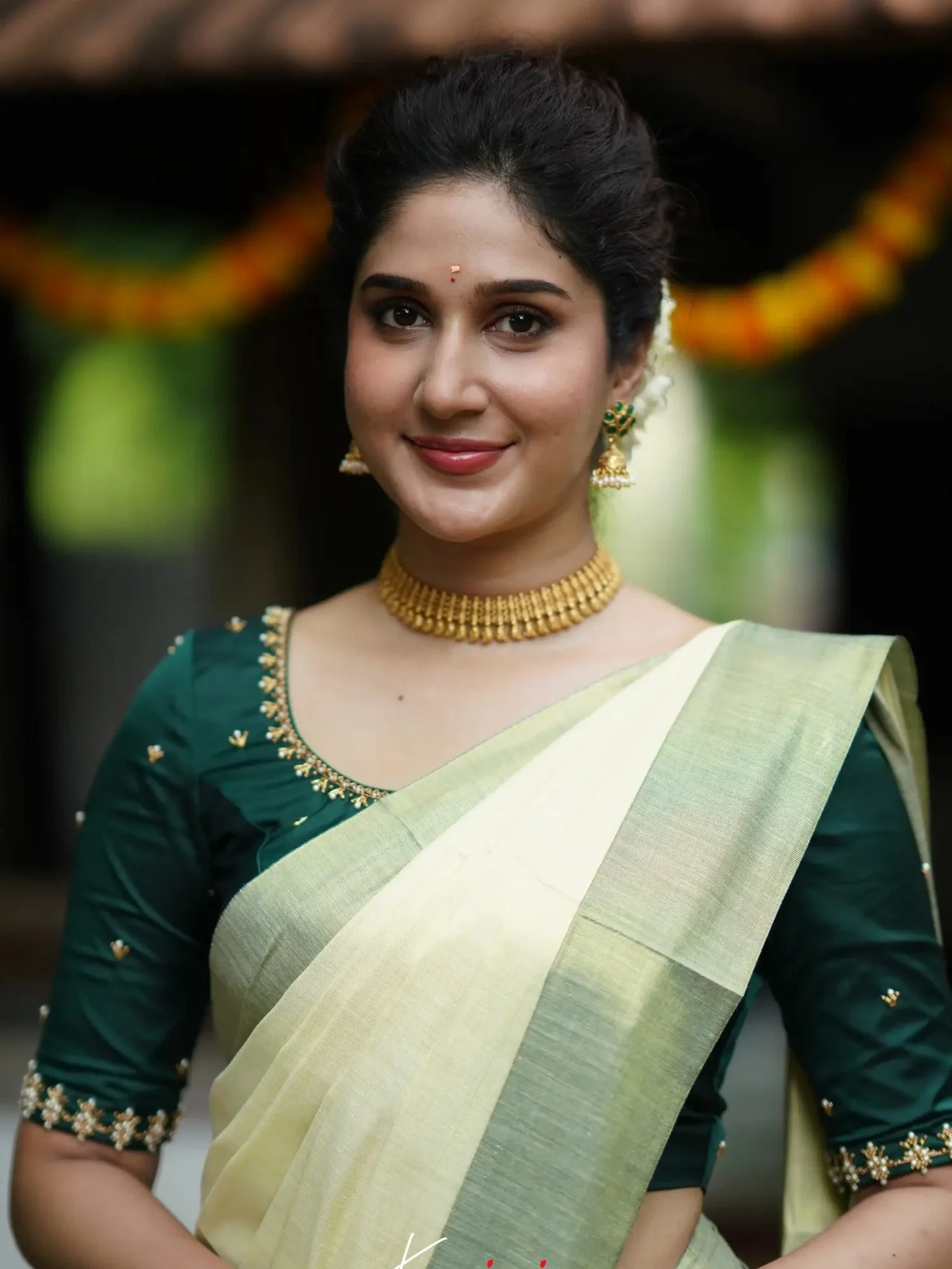 Kerala Cotton Saree Blouse Designs