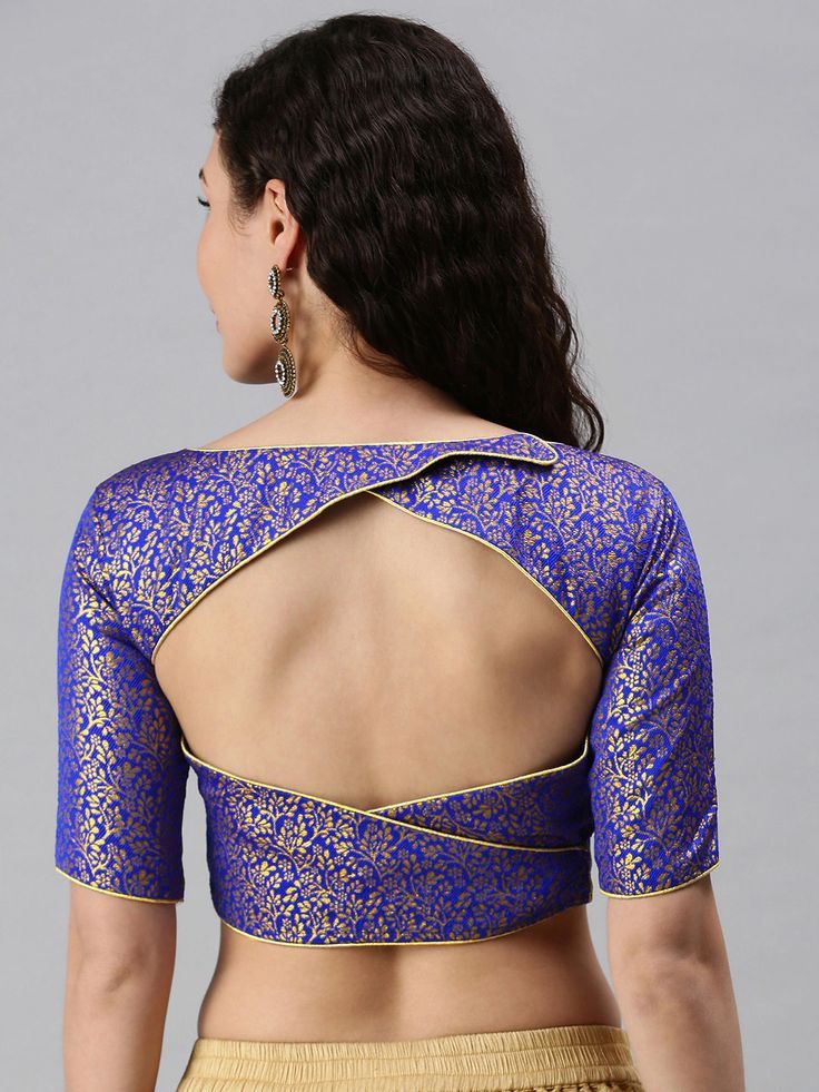 Designer Back Hook Blouse